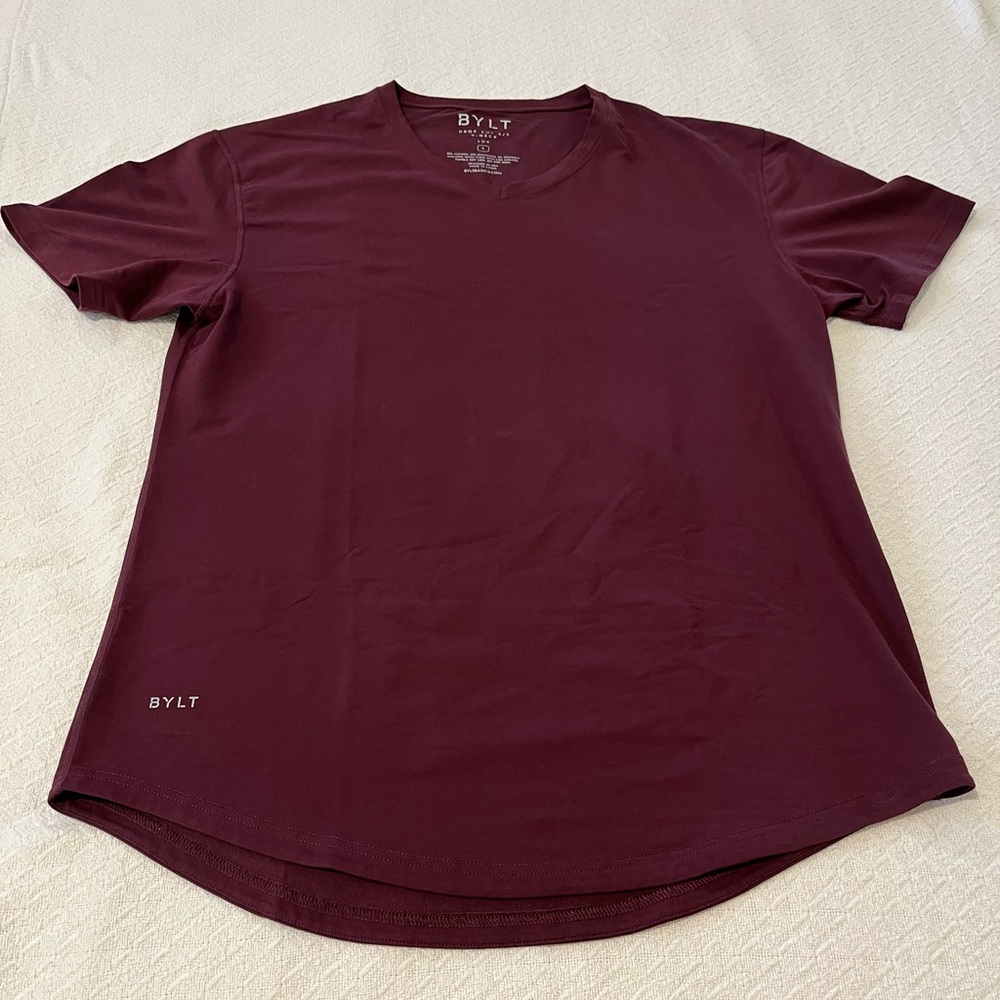 BYLT LUX V-neck Tee - Large - Maroon